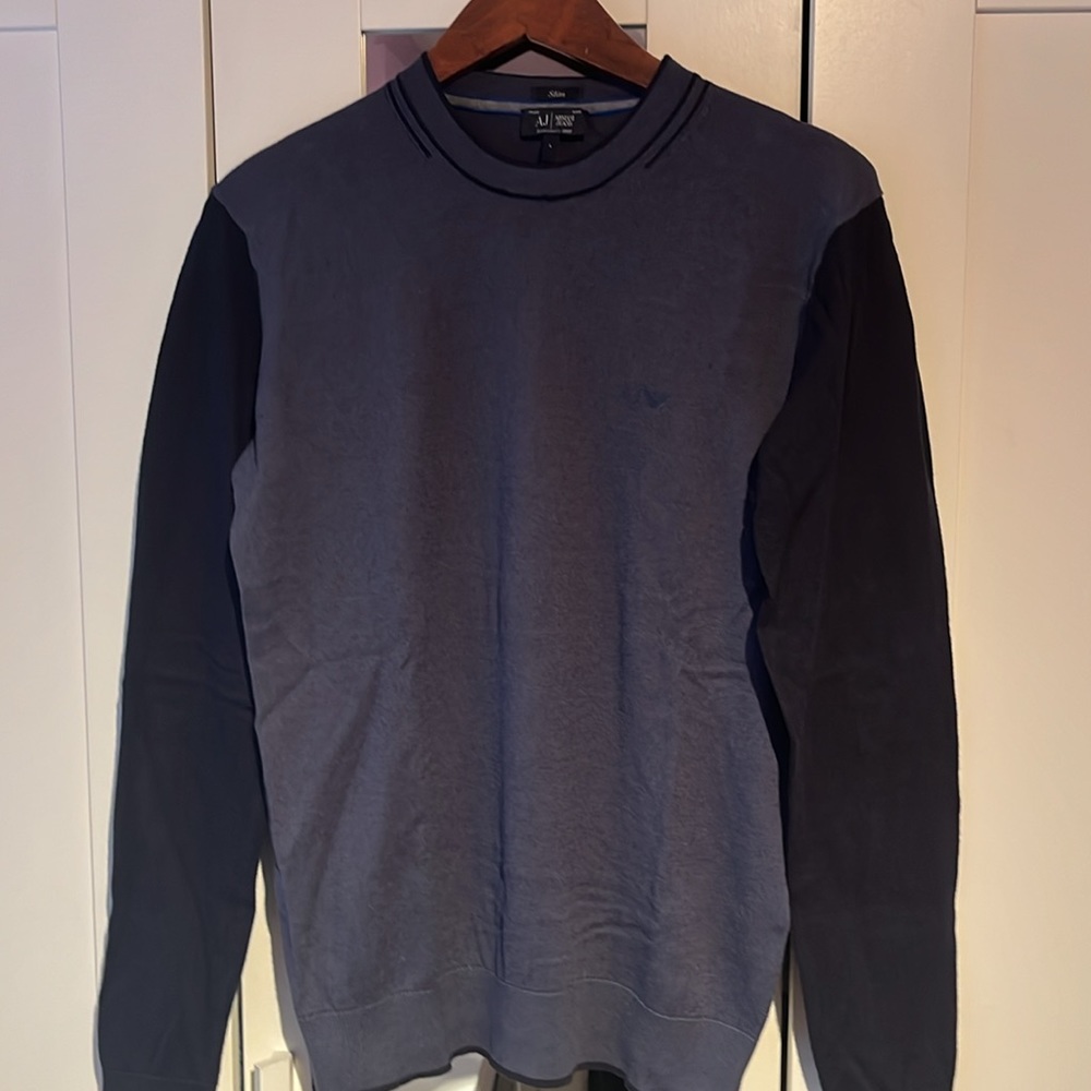 ARMANI JEANS SWEATER SIZE LARGE SLIM EXCELLENT CONDITION